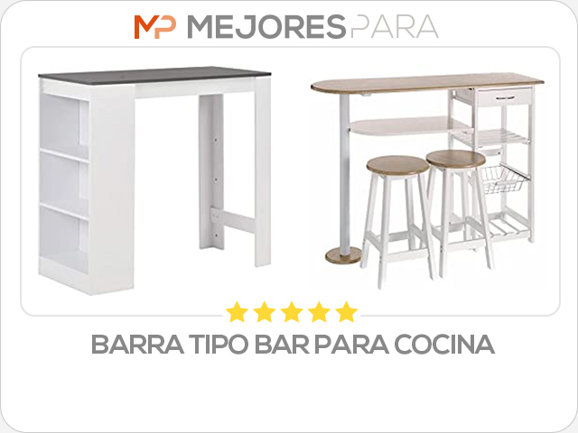 barra tipo bar para cocina