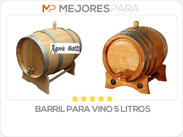 barril para vino 5 litros