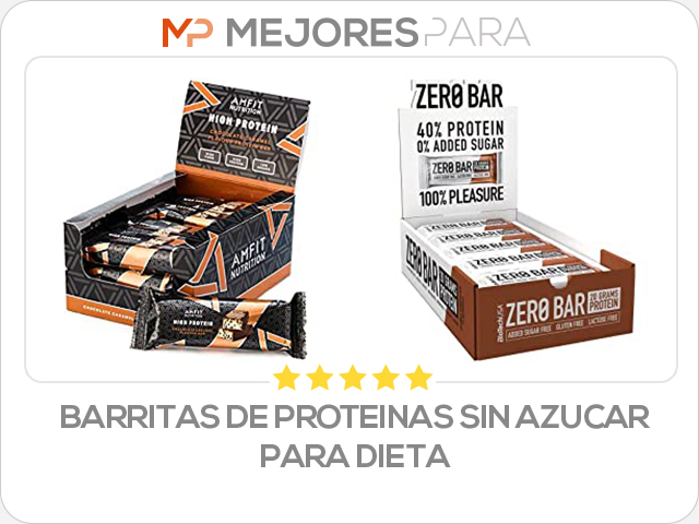 barritas de proteinas sin azucar para dieta