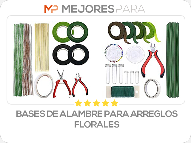 bases de alambre para arreglos florales