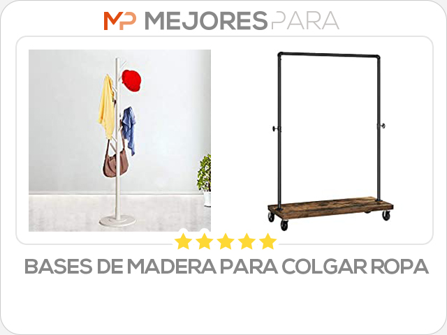 bases de madera para colgar ropa