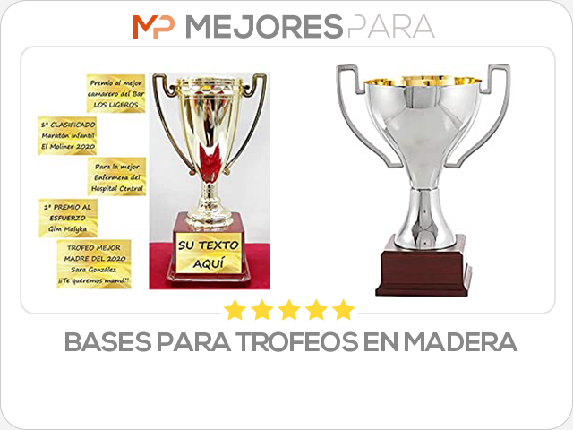 bases para trofeos en madera