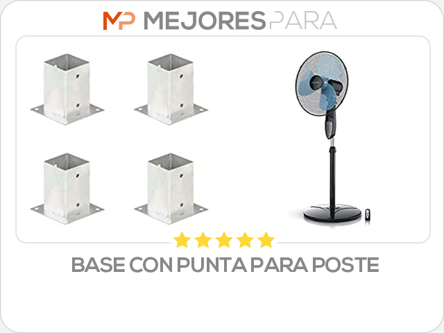 base con punta para poste