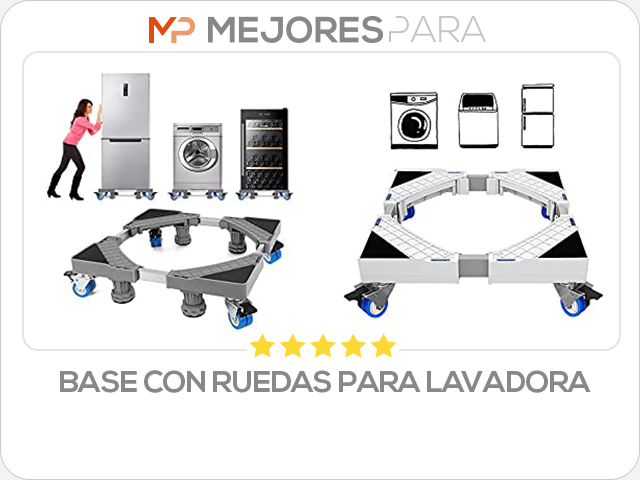 base con ruedas para lavadora