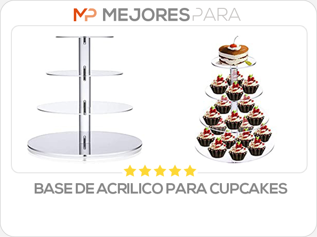 base de acrilico para cupcakes