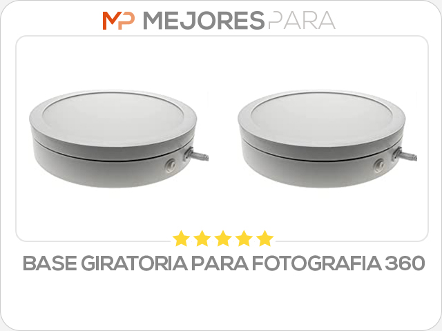 base giratoria para fotografia 360