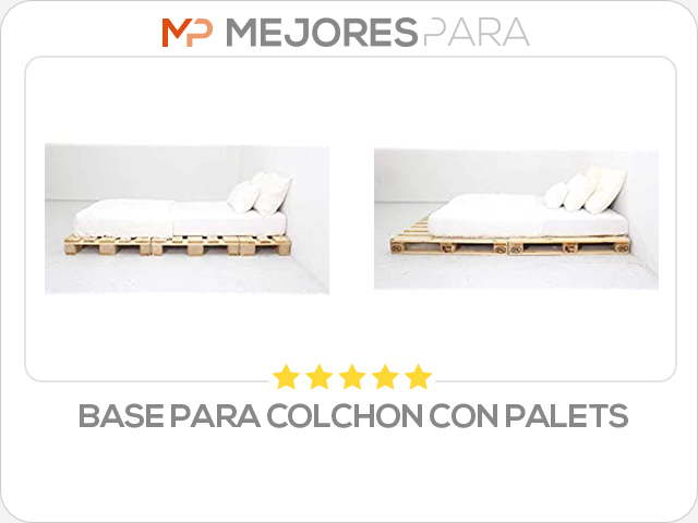 base para colchon con palets