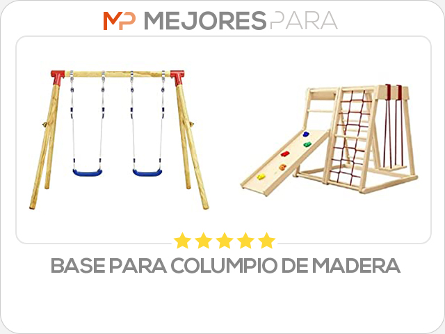 base para columpio de madera