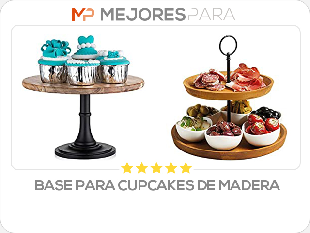 base para cupcakes de madera