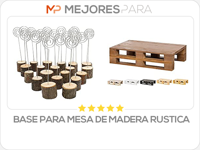 base para mesa de madera rustica