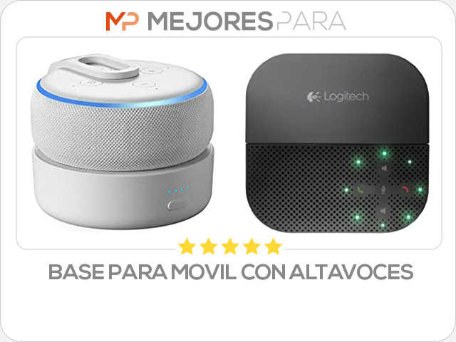 base para movil con altavoces