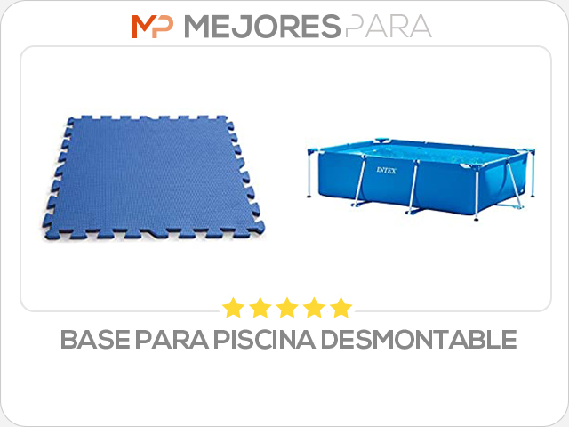 base para piscina desmontable