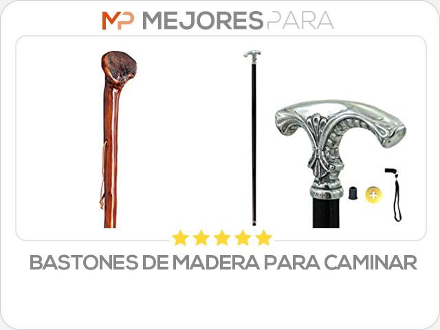 bastones de madera para caminar