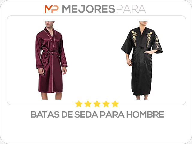 batas de seda para hombre