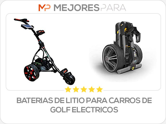 baterias de litio para carros de golf electricos