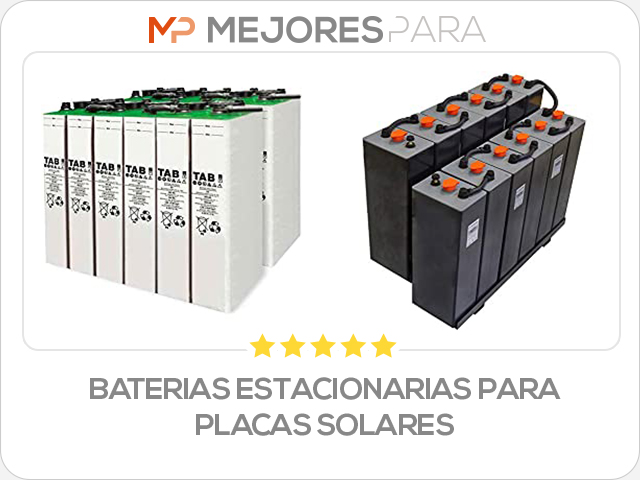 baterias estacionarias para placas solares