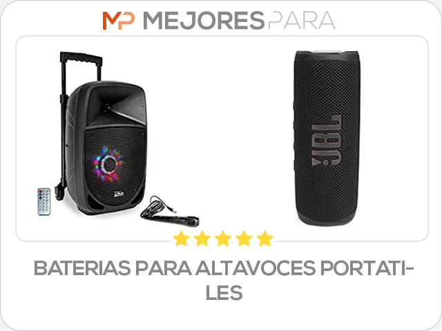 baterias para altavoces portatiles