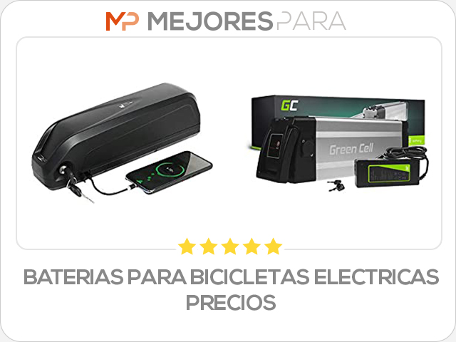 baterias para bicicletas electricas precios