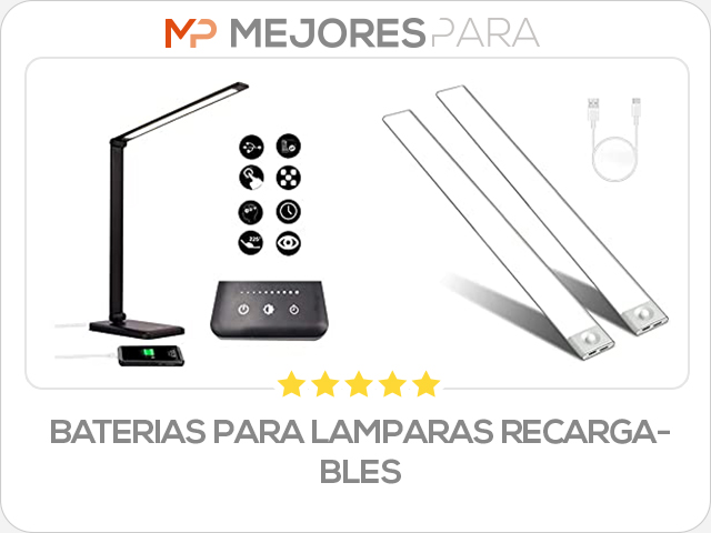 baterias para lamparas recargables