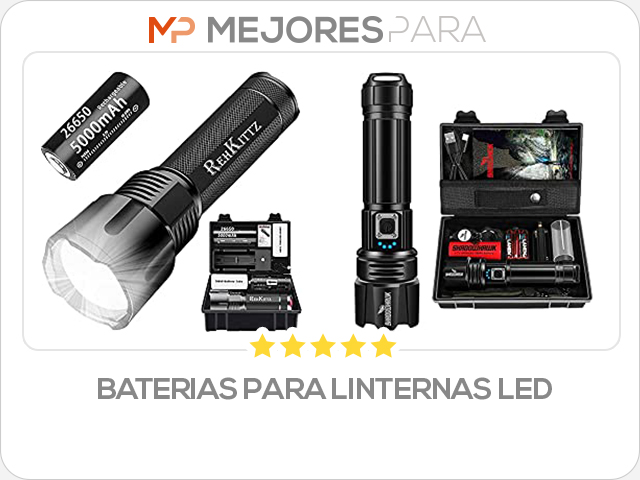 baterias para linternas led