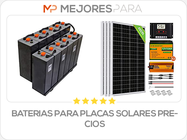 baterias para placas solares precios