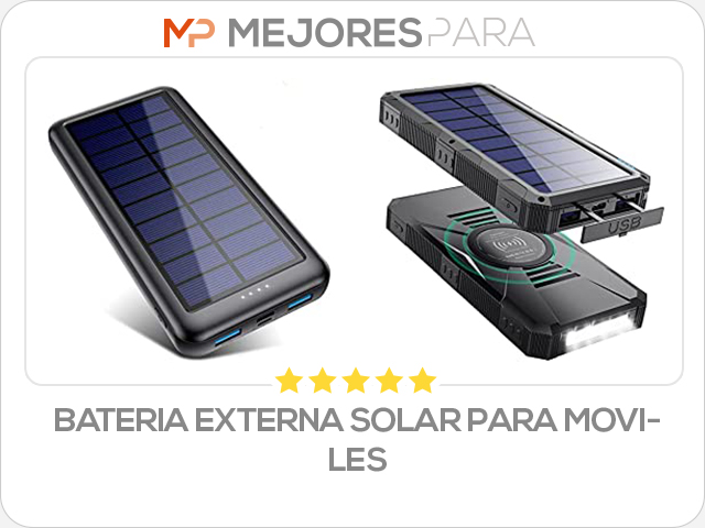 bateria externa solar para moviles