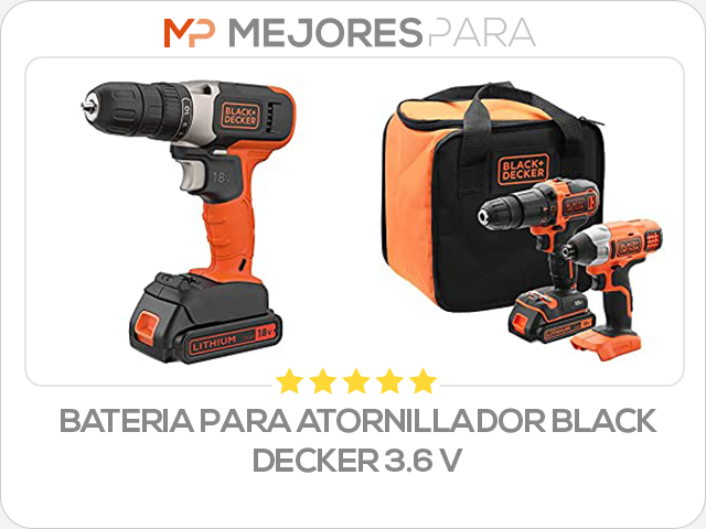 bateria para atornillador black decker 3.6 v