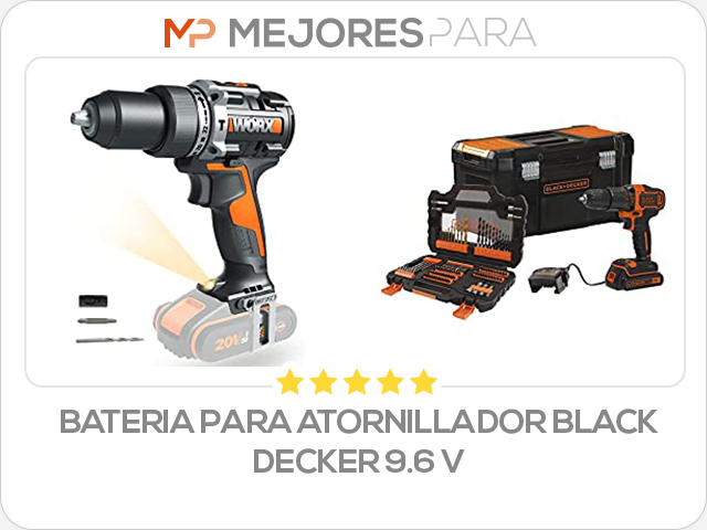 bateria para atornillador black decker 9.6 v