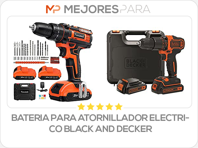 bateria para atornillador electrico black and decker