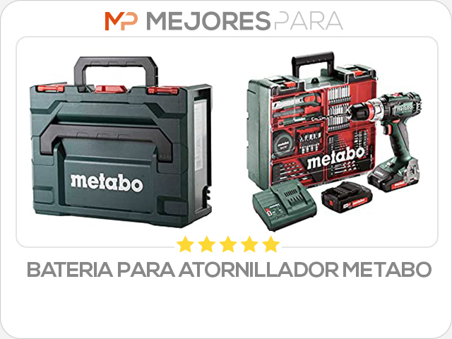 bateria para atornillador metabo