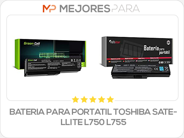 bateria para portatil toshiba satellite l750 l755