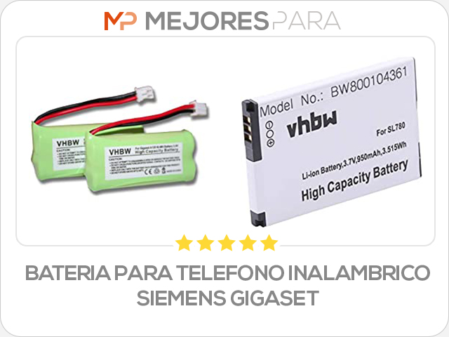 bateria para telefono inalambrico siemens gigaset