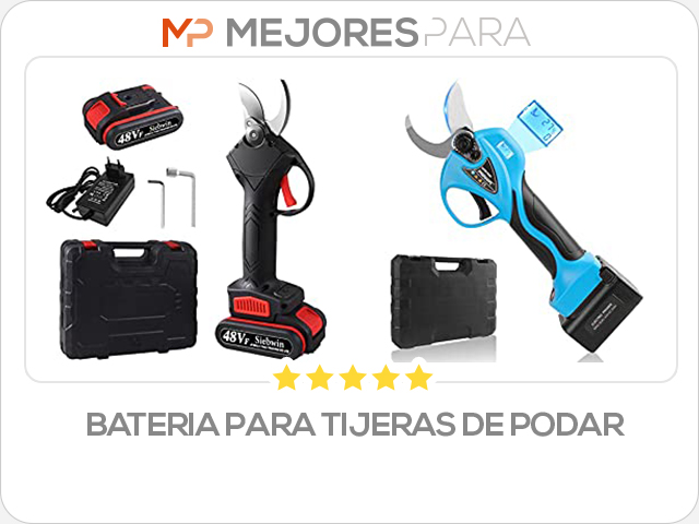 bateria para tijeras de podar