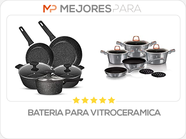 bateria para vitroceramica