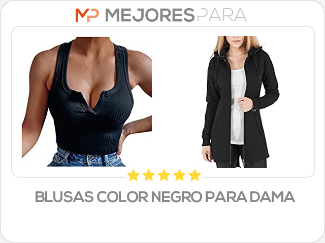 blusas color negro para dama