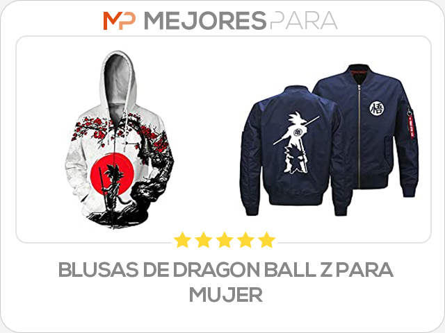 blusas de dragon ball z para mujer