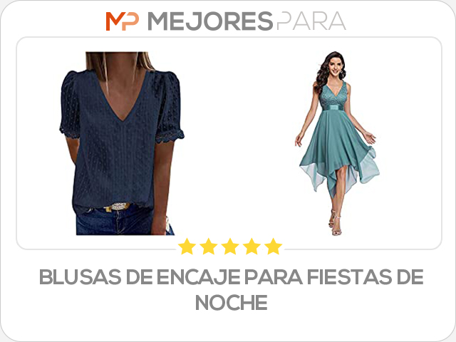 blusas de encaje para fiestas de noche