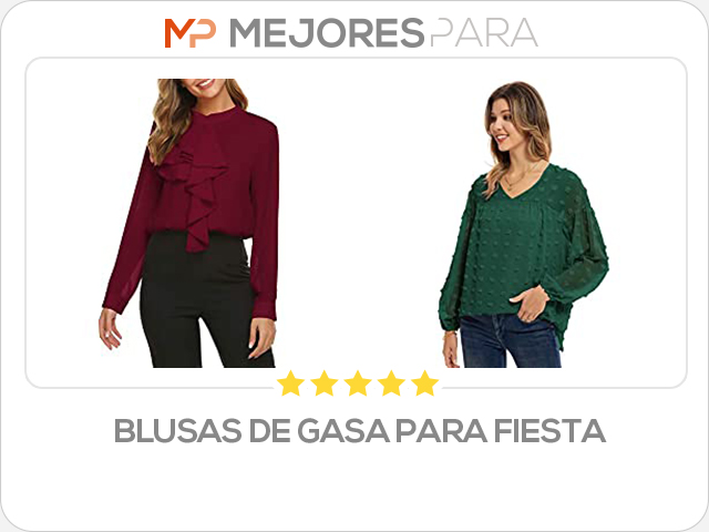 blusas de gasa para fiesta