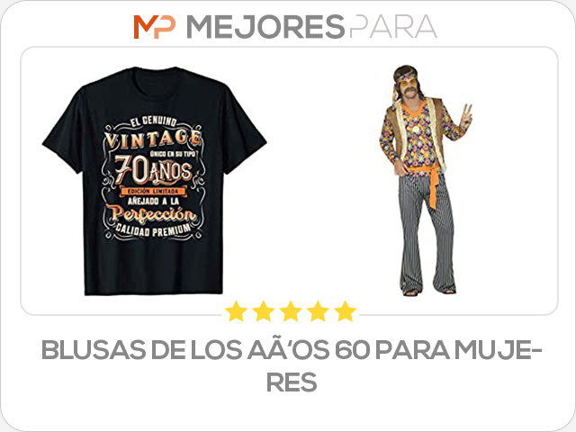 blusas de los años 60 para mujeres