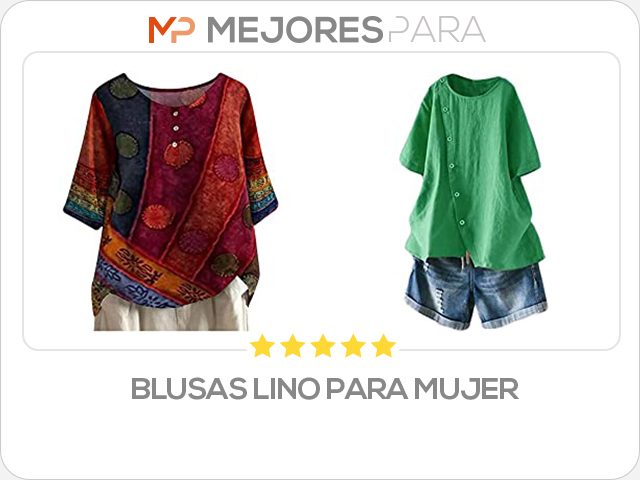 blusas lino para mujer