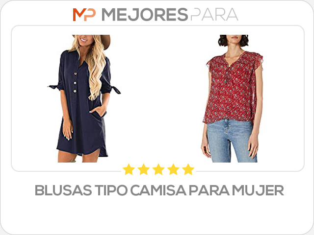 blusas tipo camisa para mujer