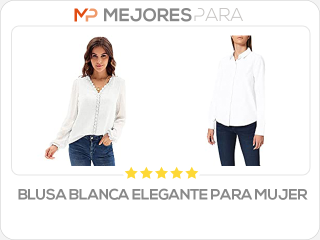 blusa blanca elegante para mujer