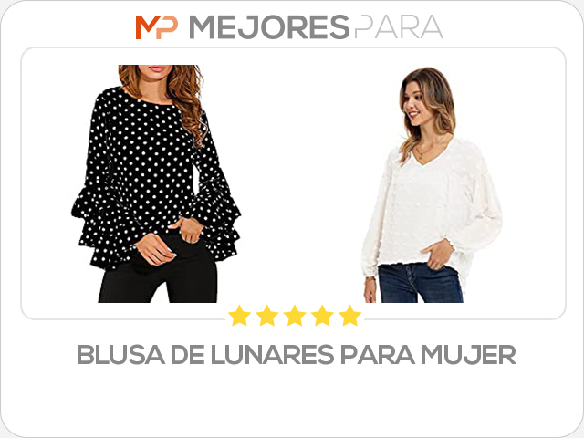 blusa de lunares para mujer