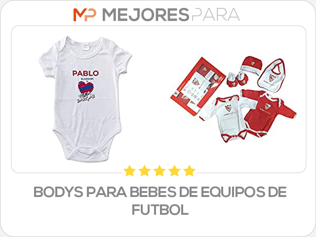 bodys para bebes de equipos de futbol