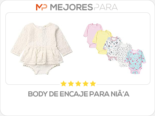 body de encaje para niña