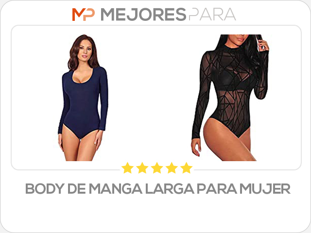 body de manga larga para mujer