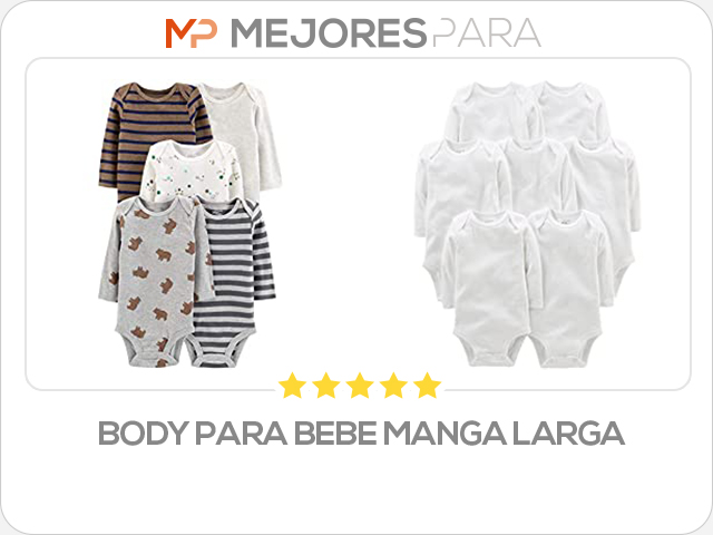 body para bebe manga larga