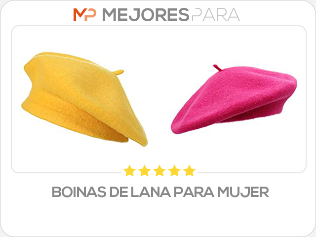 boinas de lana para mujer