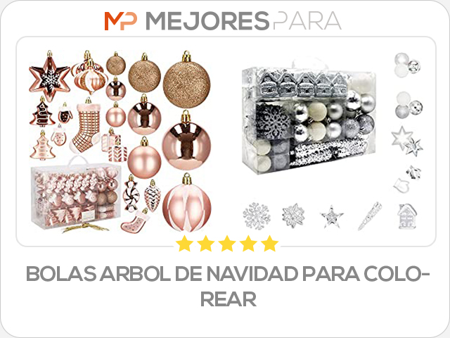 bolas arbol de navidad para colorear