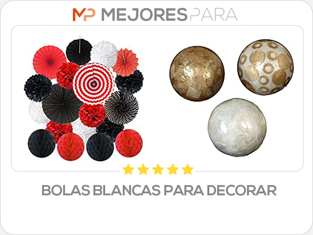 bolas blancas para decorar